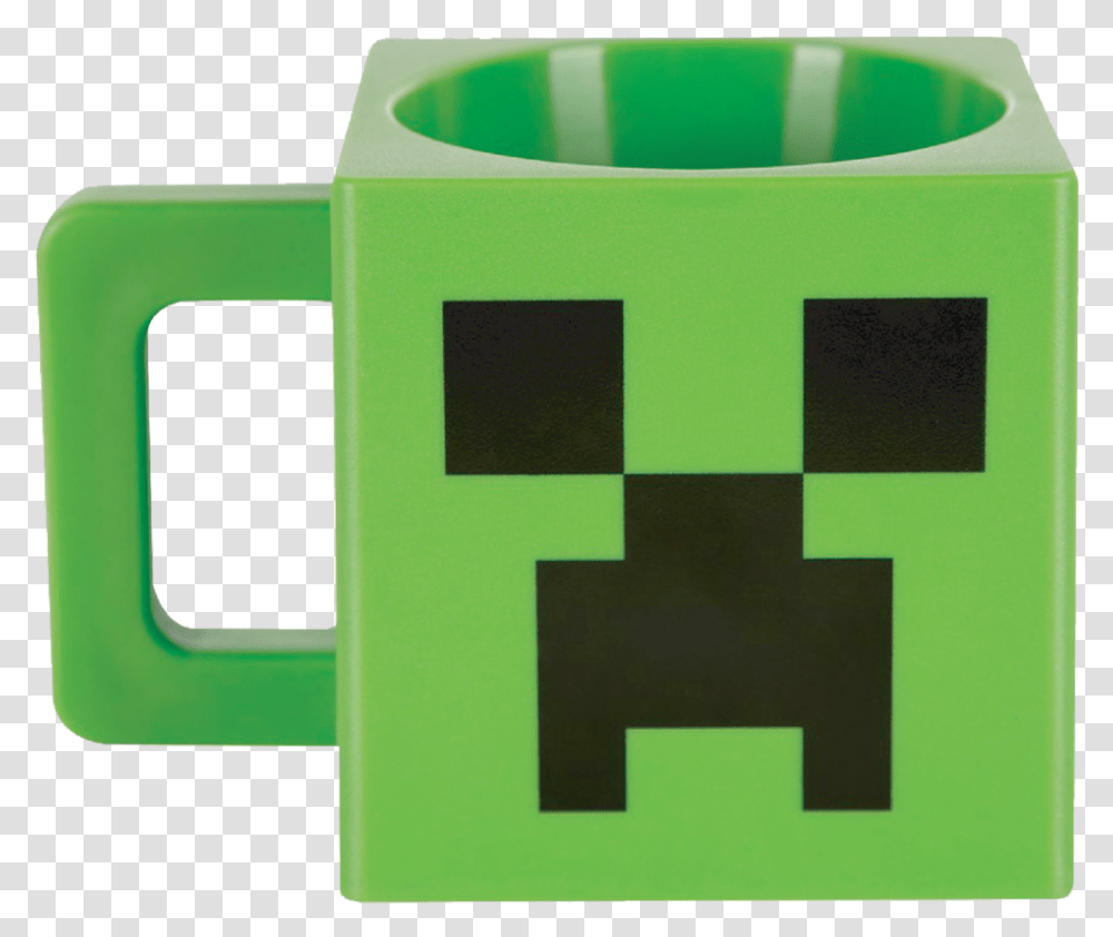 Minecraft Plastic Creeper Face Mug Download Minecraft Creeper Face Transparent Png