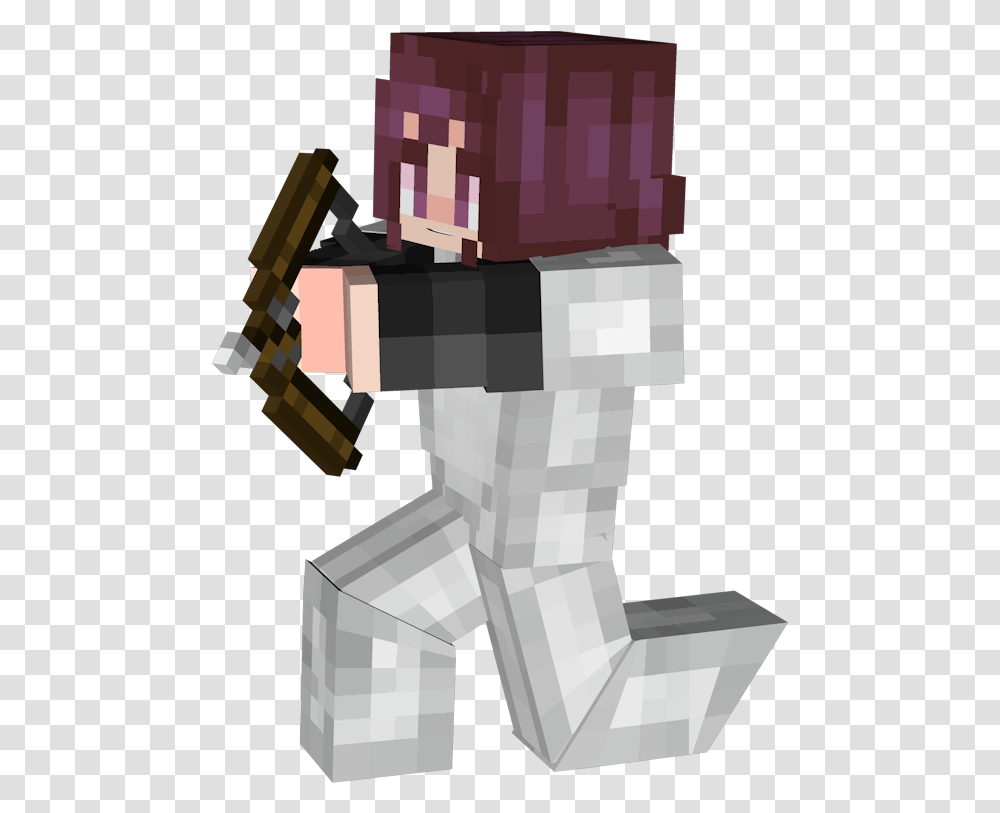 Minecraft Pvp Bow Minecraft Person Holding A Bow, Toy, Robot, Telescope, Box Transparent Png