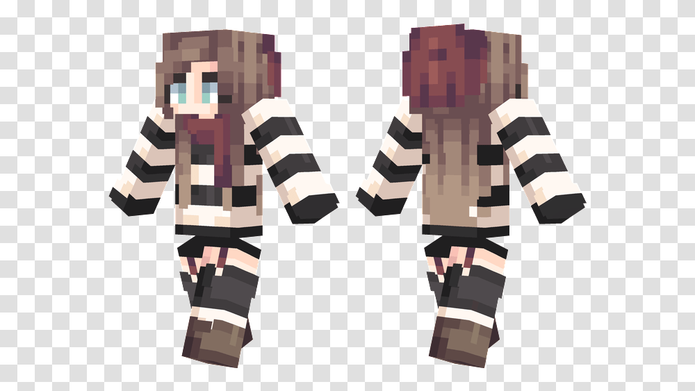 Minecraft Scarf Shaded Skins, Apparel, Hand, Long Sleeve Transparent Png