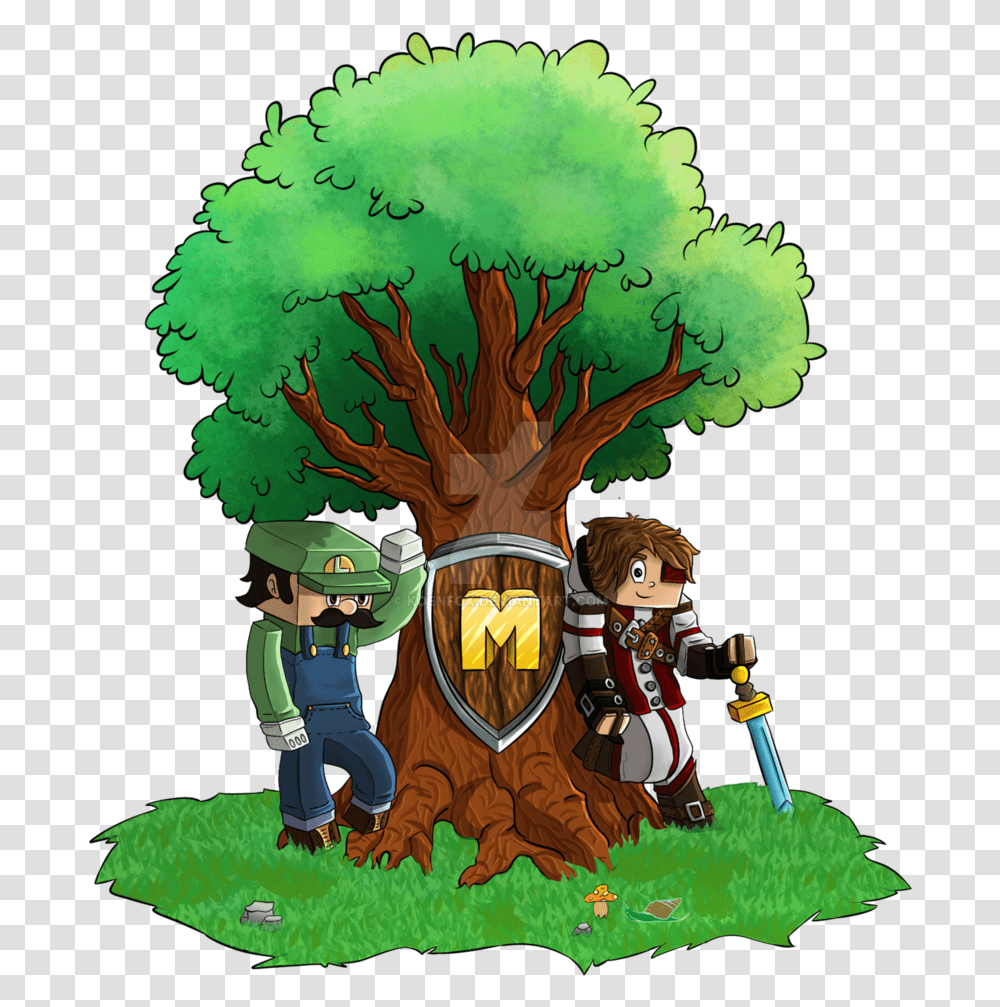 Minecraft Server Logo Maxiply By Koenfox Logos De Minecraft Servers, Person, Vegetation, Plant, People Transparent Png