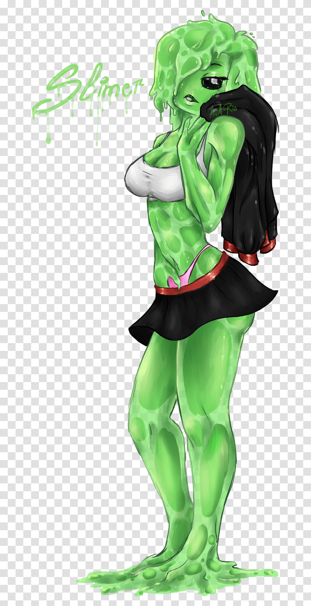 Minecraft Sexy Slime Girl, Elf, Costume, Figurine, Person Transparent Png