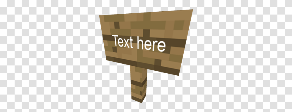 Minecraft Sign Logo Minecraft Roblox, Furniture, Building, Cardboard, Table Transparent Png