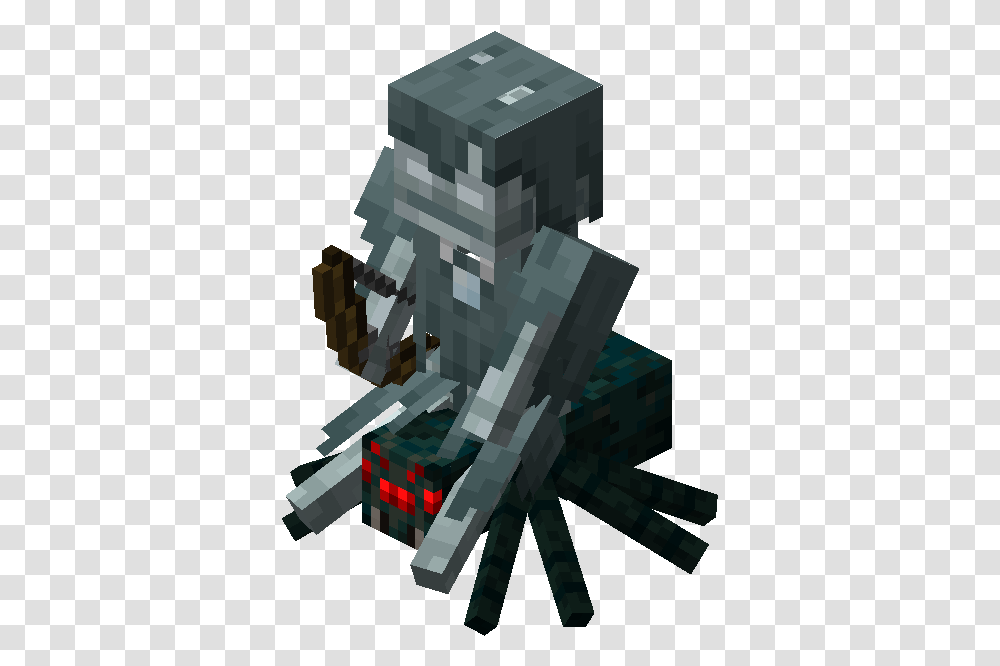 Minecraft Skeleton Riding Spider, Toy Transparent Png