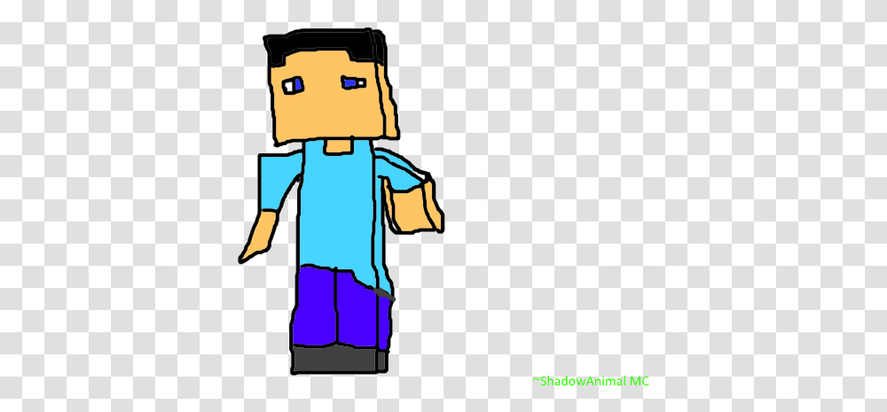 Minecraft Steve By Shadowflamegamer Cartoon, Clothing, Apparel, Text, Gas Pump Transparent Png
