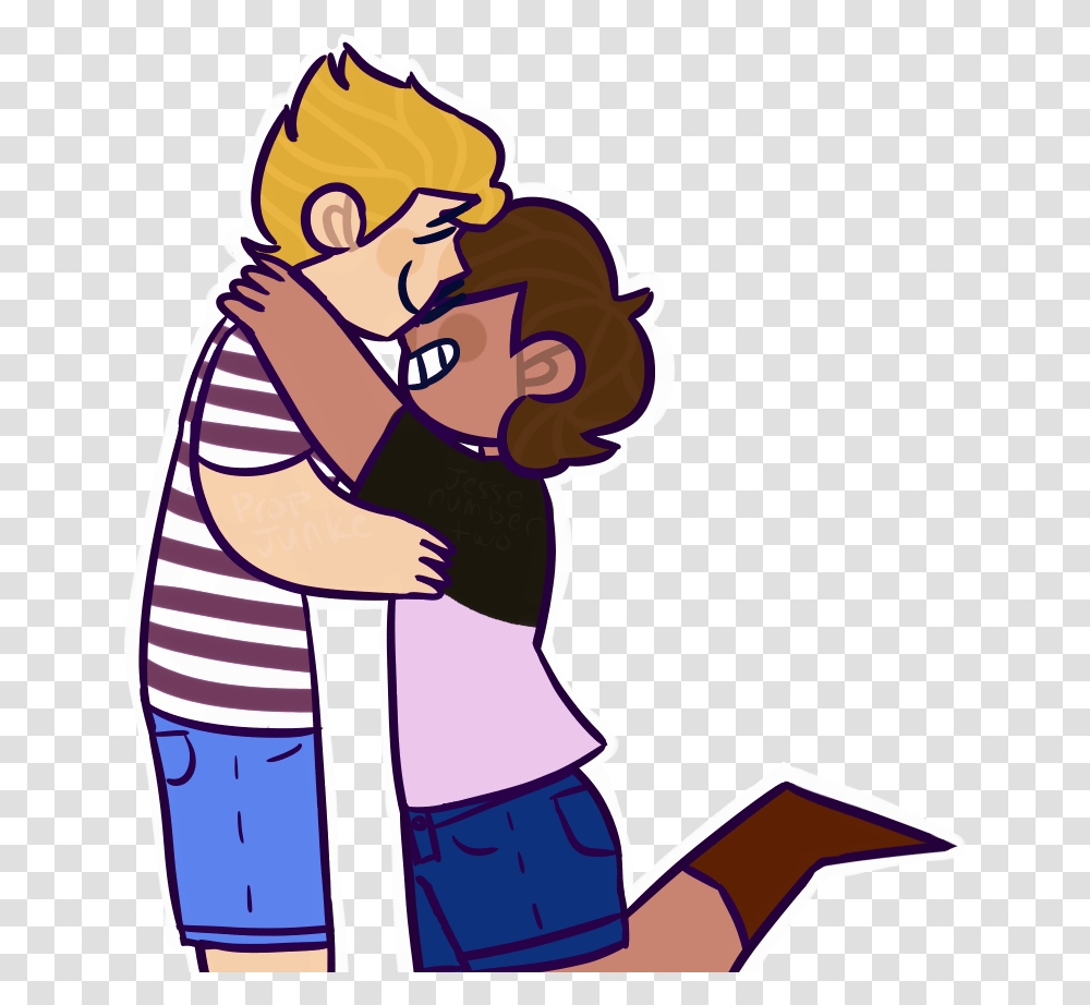 Minecraft Story Mode Lukas X Male Jesse, Hug, Person, Human Transparent Png