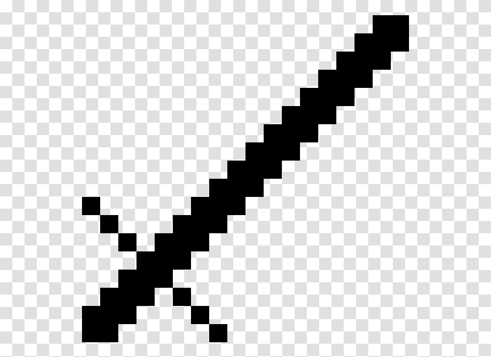 Minecraft Sword Drawing, Gray, World Of Warcraft Transparent Png