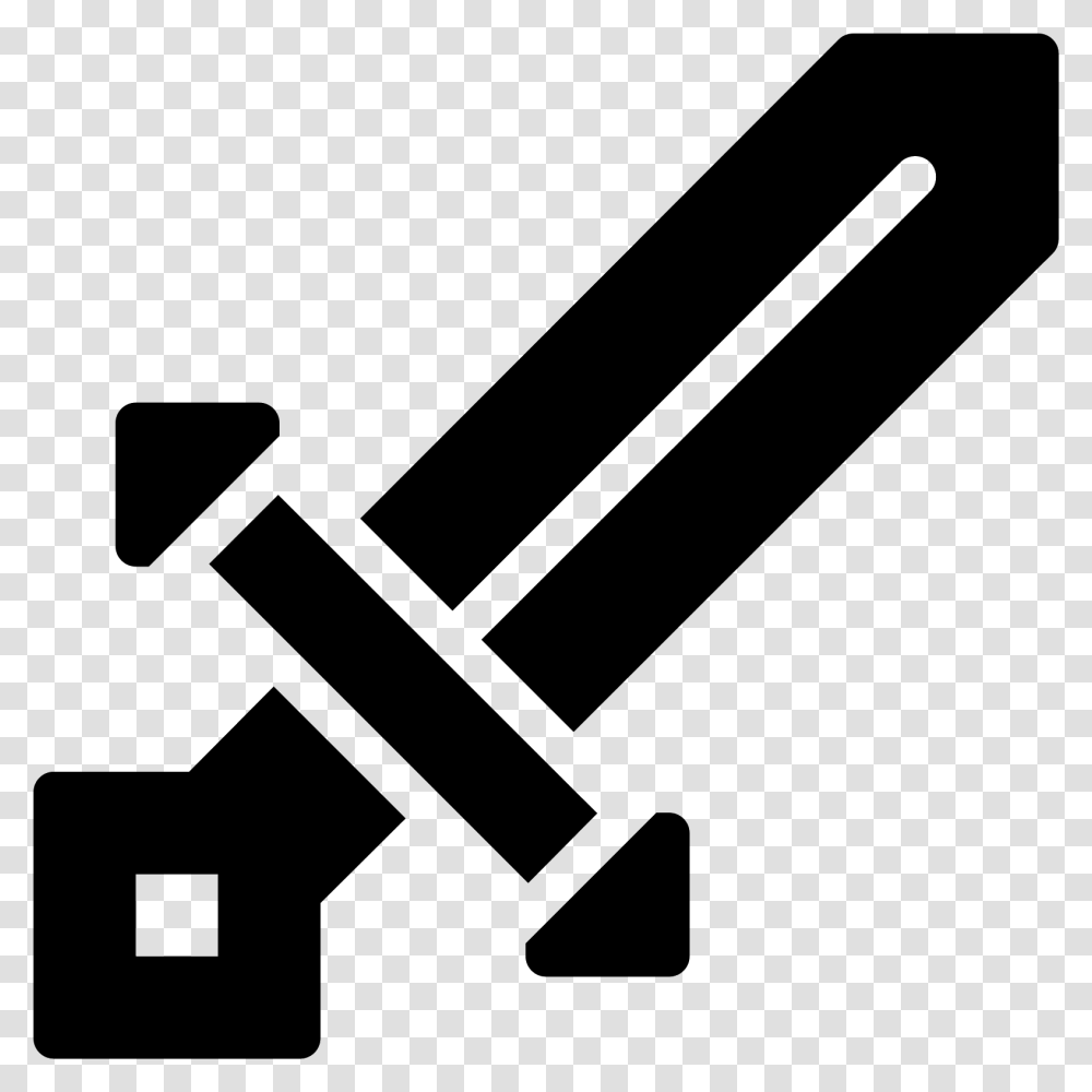 Minecraft Sword Filled Icon Pe Minecraft, Gray, World Of Warcraft Transparent Png