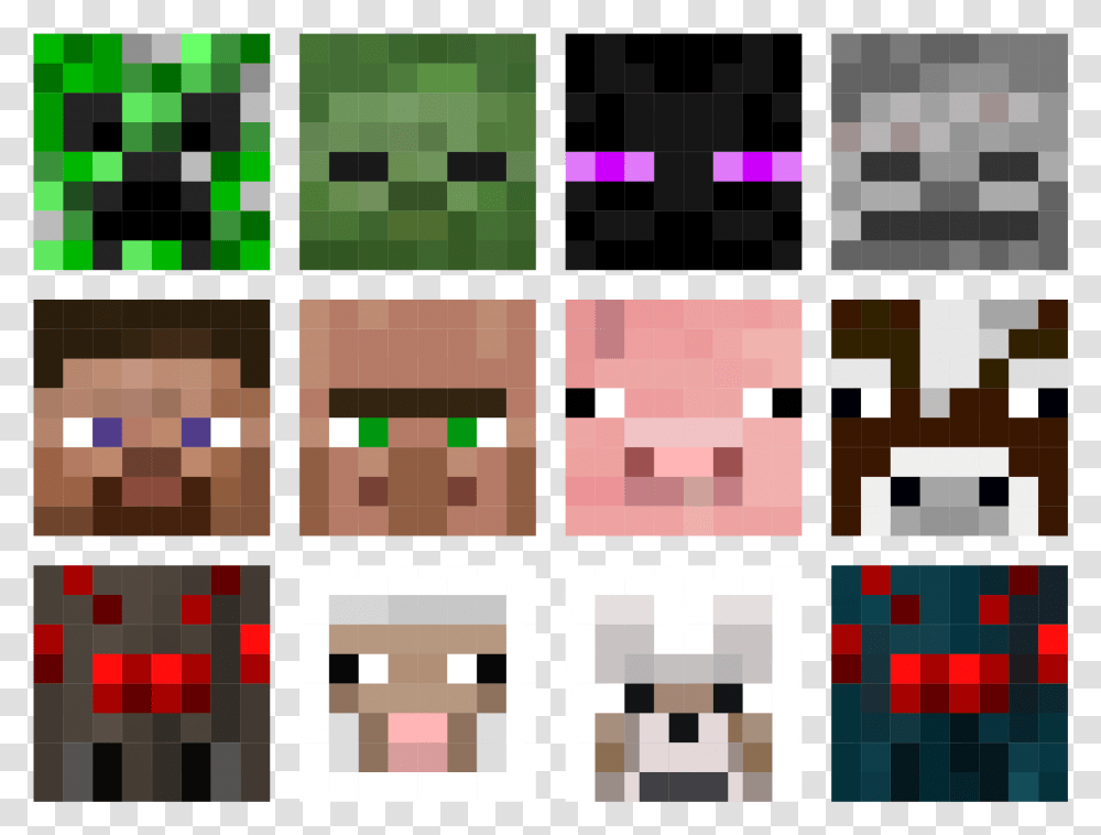 Minecraft Sword Minecraft Villager Face Pixel Art, Collage, Poster, Advertisement, Rug Transparent Png