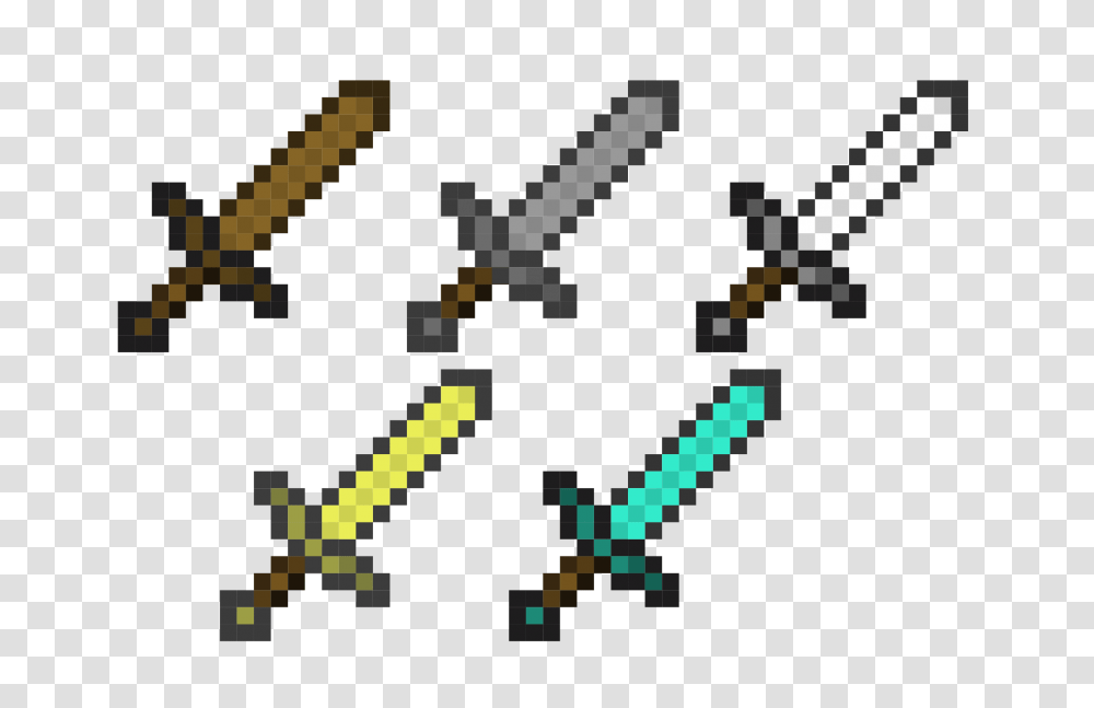 Minecraft Swords Icons, Cross, Tool, Machine, Paddle Transparent Png