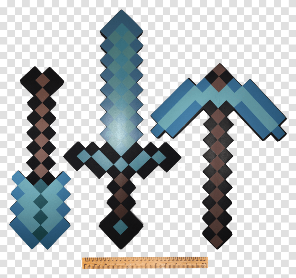 Minecraft Tool Kit Alive 3d Art Gallery, Cross, Symbol, Crystal, Pattern Transparent Png