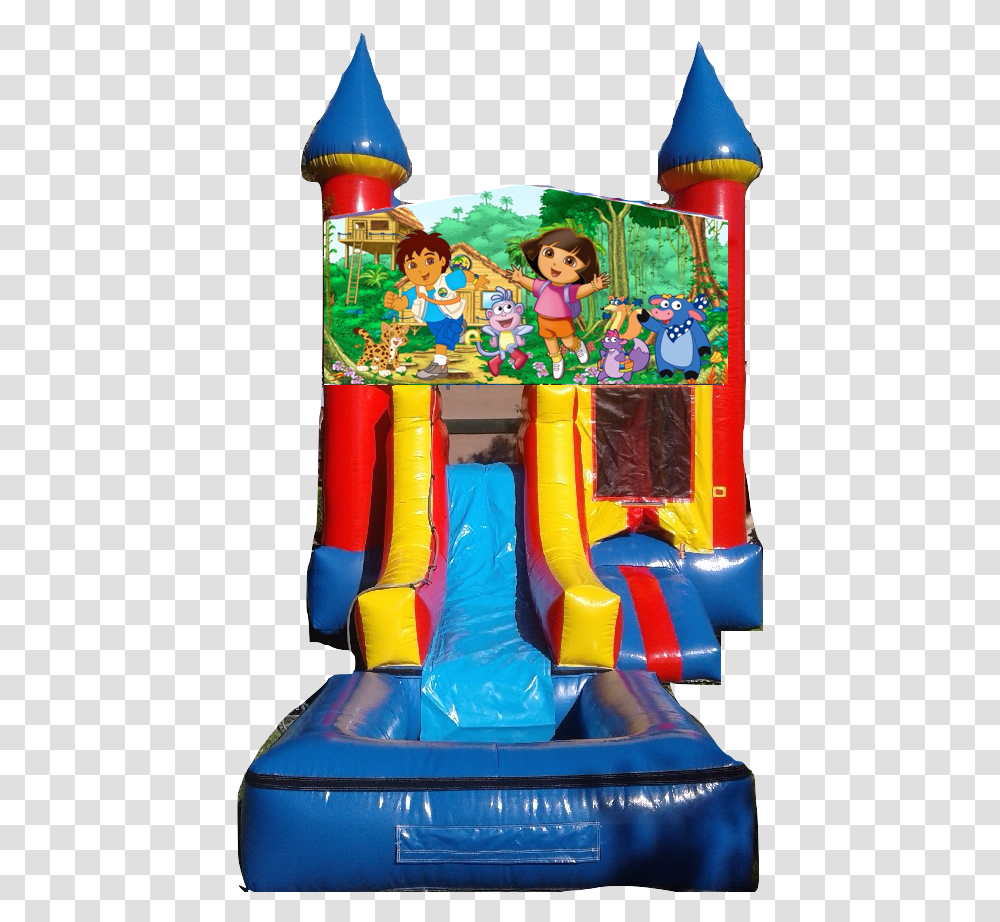 Minecraft Waterslide Bounce House, Inflatable, Toy, Indoor Play Area Transparent Png