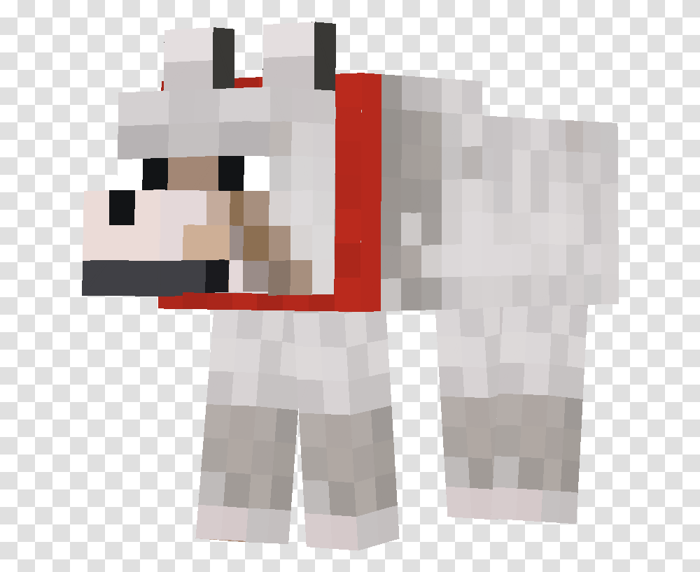 Minecraft Wolf With Blue Collar Download Minecraft Tamed Wolf Collar, Rug, Table, Furniture Transparent Png