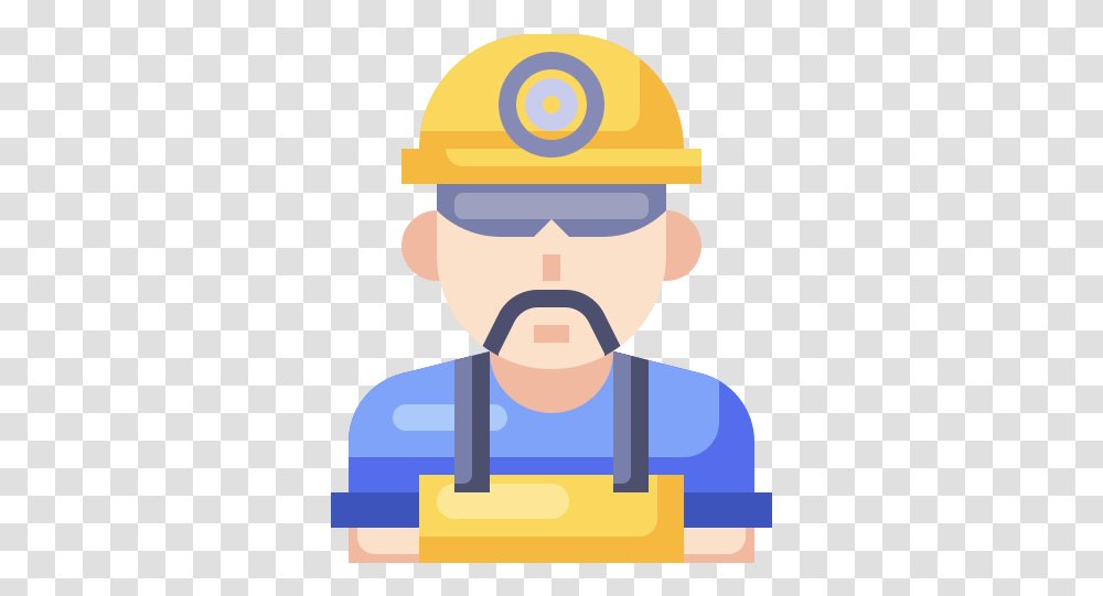 Miner Free Business Icons Workwear, Clothing, Apparel, Helmet, Hardhat Transparent Png