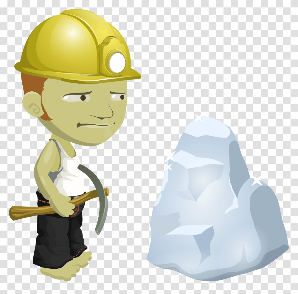 Miner From Glitch Clip Arts Coal Miner Animated, Helmet, Apparel, Hardhat Transparent Png