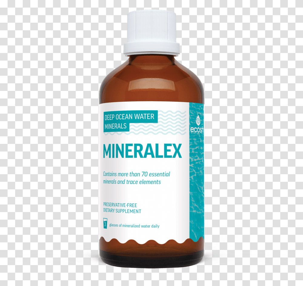 Mineralex - Deep Ocean Water Minerals Bottle, Ketchup, Food, Label, Text Transparent Png