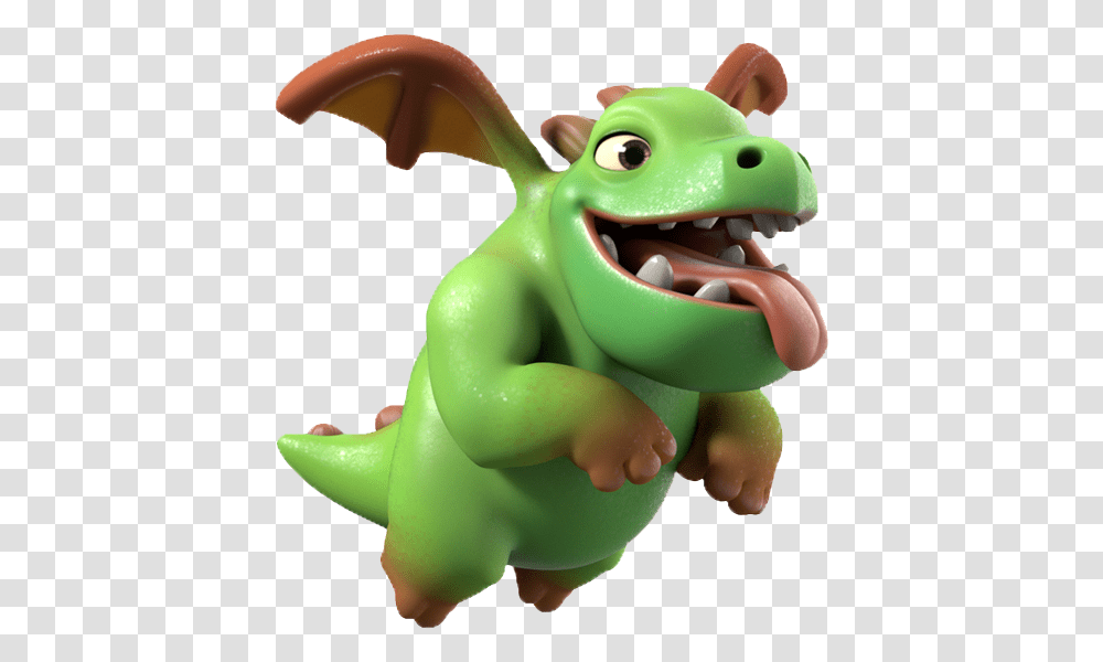 Minero Clash Of Clans Clash Of Clans Bb Dragon Clash Of Clans Baby Dragon, Toy, Frog, Amphibian, Wildlife Transparent Png