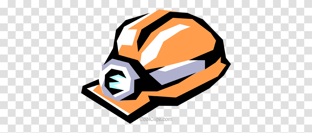 Miners Hat Royalty Free Vector Clip Art Illustration, Hardhat, Helmet, Crystal Transparent Png