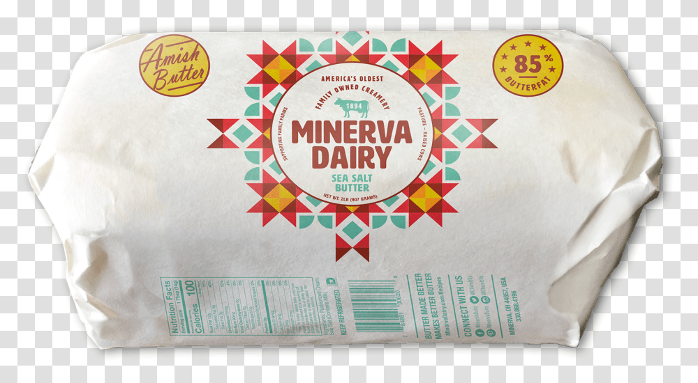 Minerva Dairy Butter Roll Sea Salt 2 Lb, Advertisement, Flyer, Poster, Paper Transparent Png