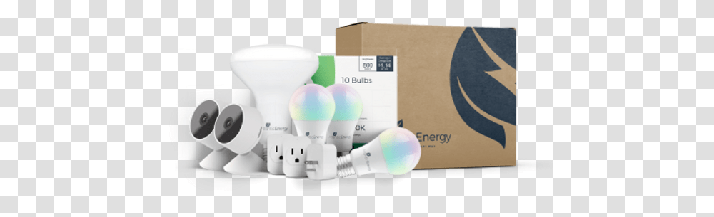 Mini 8 Smart Camera Wifi Enabled Atlantic Energy Cardboard Packaging, Light, Lightbulb, Carton, Box Transparent Png