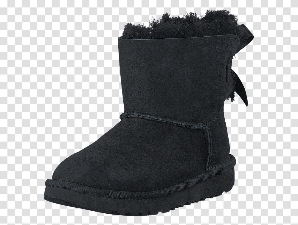 Mini Bailey Bow Ii Kids Black Snow Boot, Apparel, Footwear, Shoe Transparent Png
