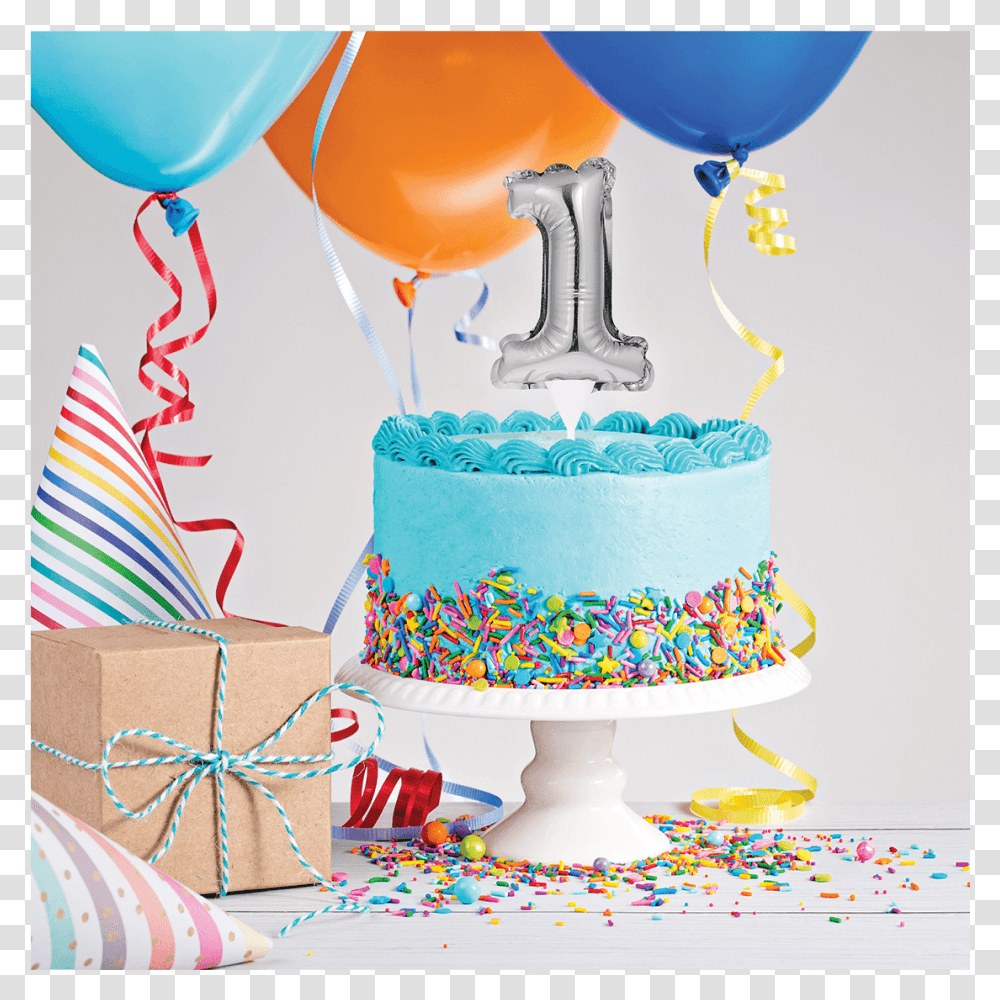 Mini Balloon Cake Topper Lifestyle Image Birthday Party, Dessert, Food, Birthday Cake, Wedding Cake Transparent Png