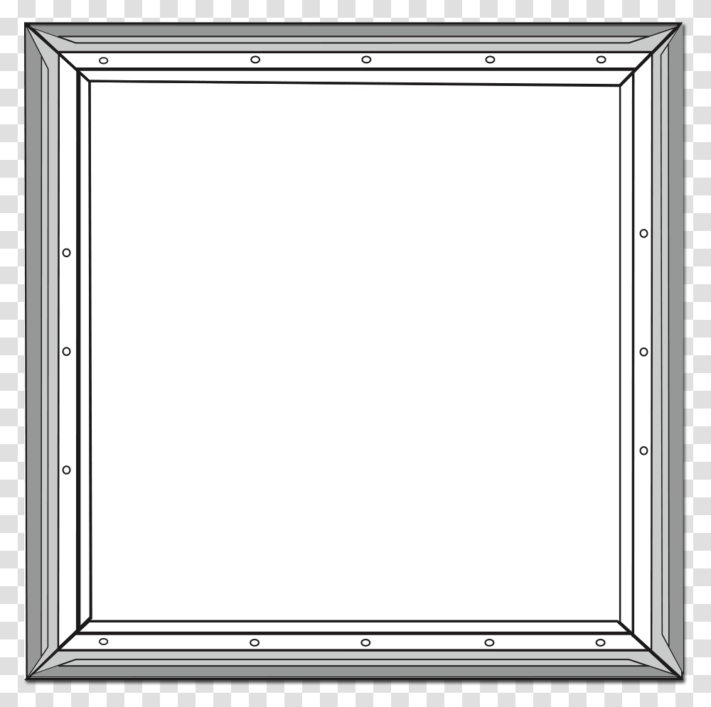 Mini Billboard Frame Project Borders Black And White, Window, Mirror, Picture Window Transparent Png