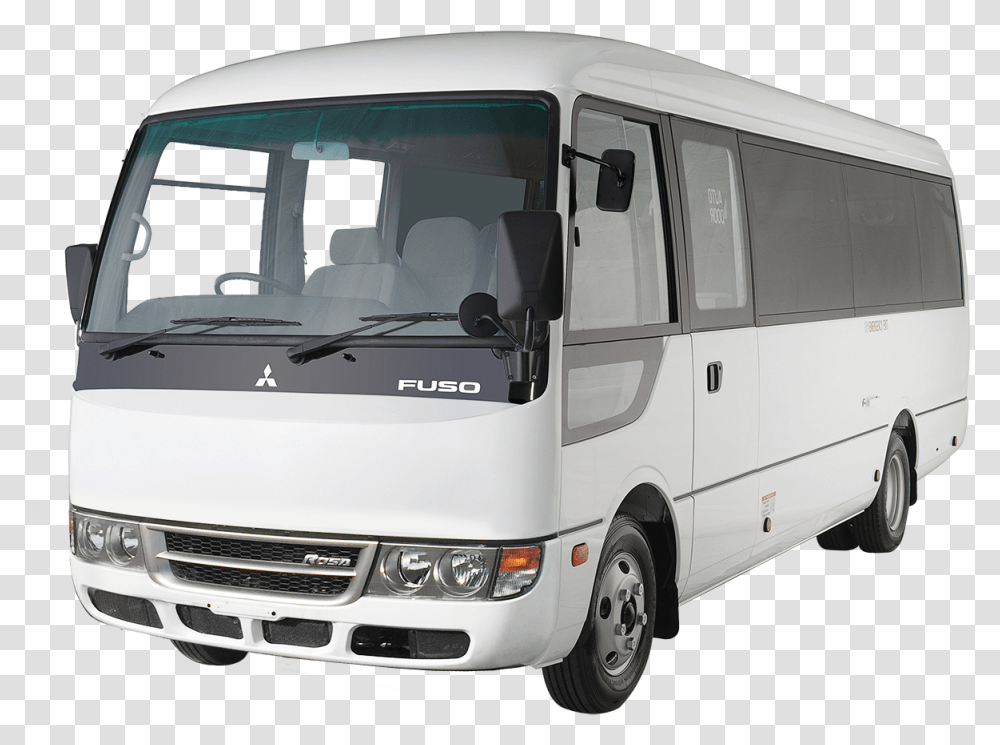 Mini Bus Mitsubishi Fuso Rosa Bus, Minibus, Van, Vehicle, Transportation Transparent Png