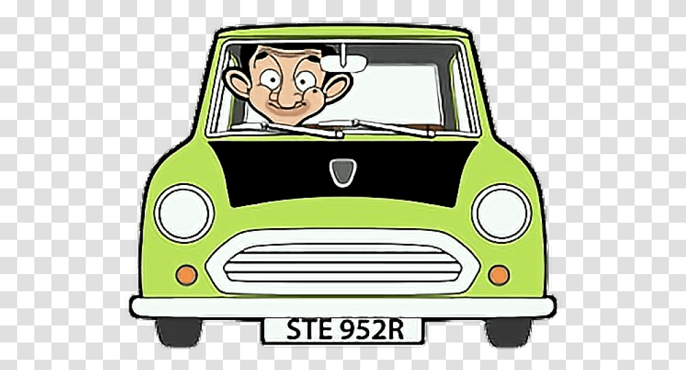 Mini Clipart Mr Bean Car Mr Bean Cartoon Car, Vehicle, Transportation, Bumper, Taxi Transparent Png