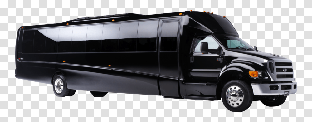 Mini Coach Bus Party Bus Side View, Limo, Car, Vehicle, Transportation Transparent Png
