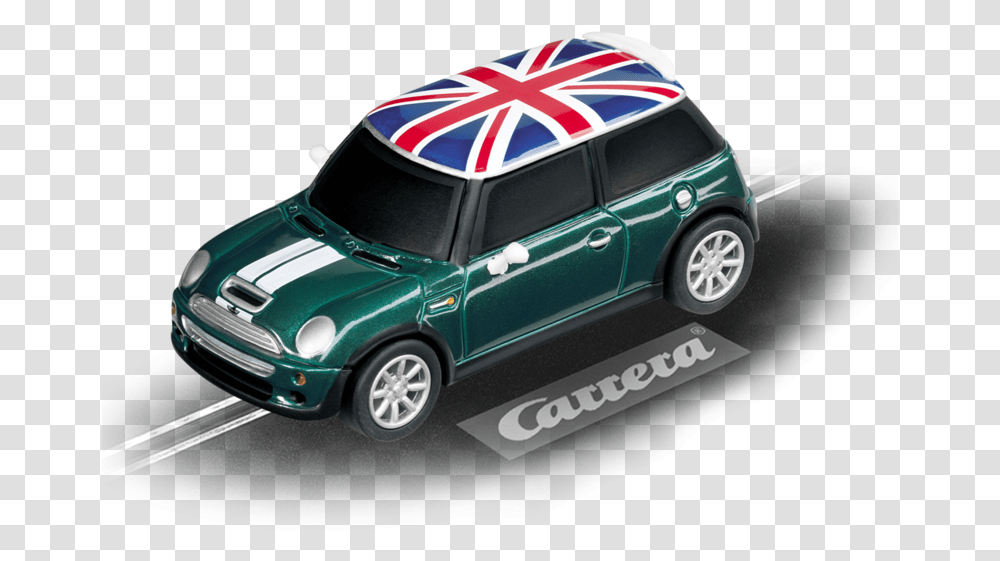 Mini Cooper S British Racing Green Carrera 1 32 Cheetah Slot Car, Vehicle, Transportation, Automobile, Wheel Transparent Png
