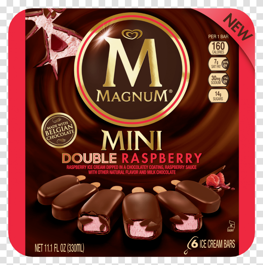 Mini Double Raspberry Ice Cream Bar, Advertisement, Poster, Flyer, Paper Transparent Png