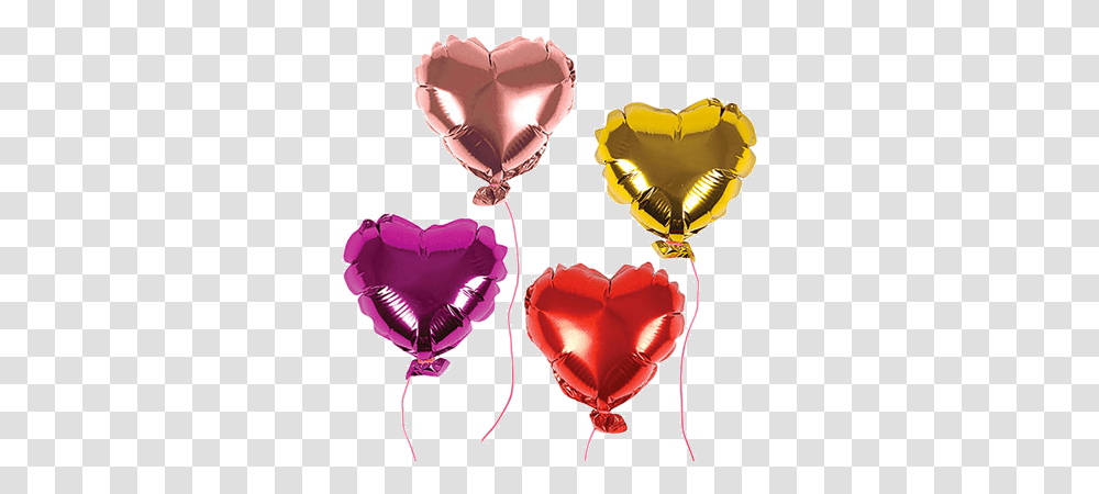 Mini Love Heart Foil Balloon Set By Meri Meri Mini Love Heart Balloon Transparent Png