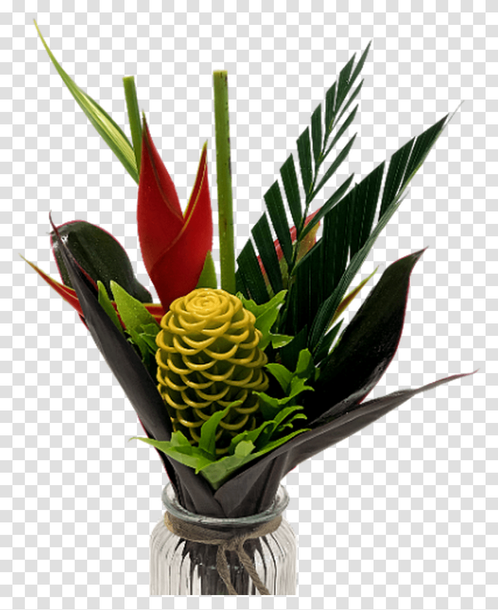 Mini Maraca Tropical Bouquets Ananas, Plant, Flower, Blossom, Flower Arrangement Transparent Png