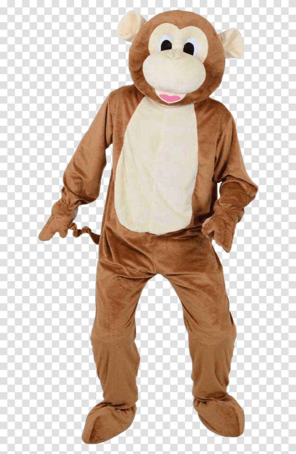 Mini Mascot Cheeky Monkey Costume Full Body Animal Costumes, Person, Pants, Sleeve Transparent Png