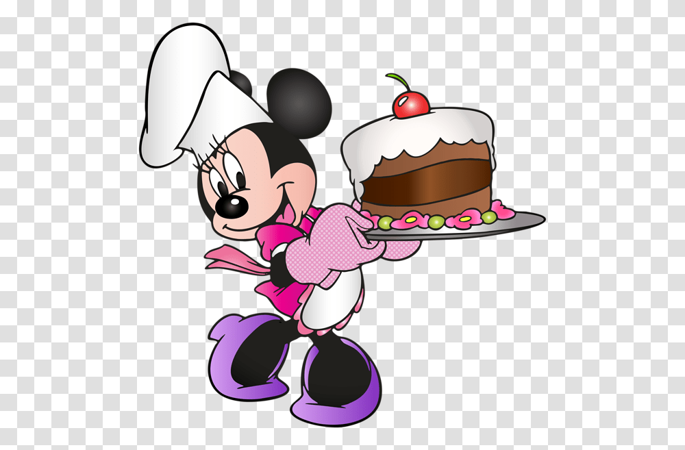 Mini Mouse With Cakes Free Clip Art Gallery, Chef, Birthday Cake, Dessert, Food Transparent Png