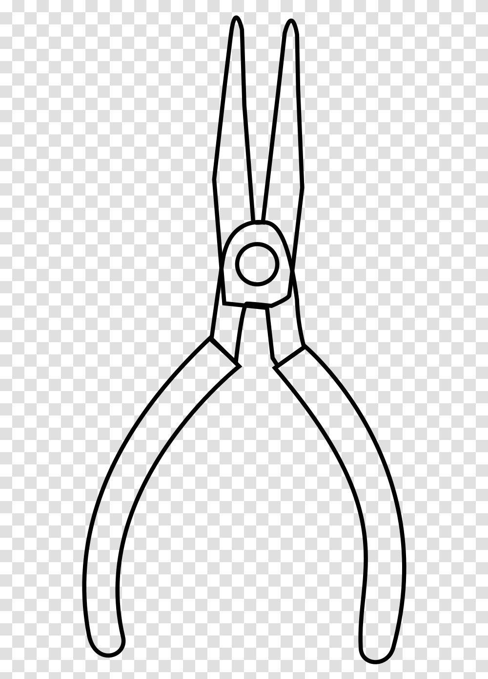 Mini Pliers Drawing Coloring Diagonal Pliers, Gray, World Of Warcraft Transparent Png