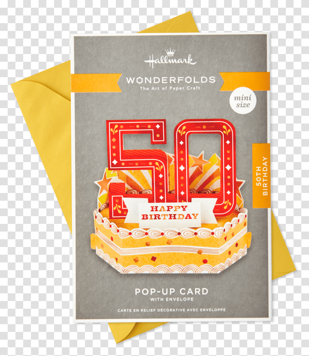 Mini Pop Up 50th Birthday Horizontal, Advertisement, Poster, Flyer, Paper Transparent Png