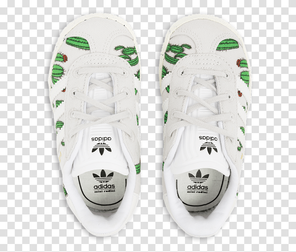 Mini Rodini Cactus Print White Gazelles 23 Eu Skate Shoe, Apparel, Footwear, Running Shoe Transparent Png