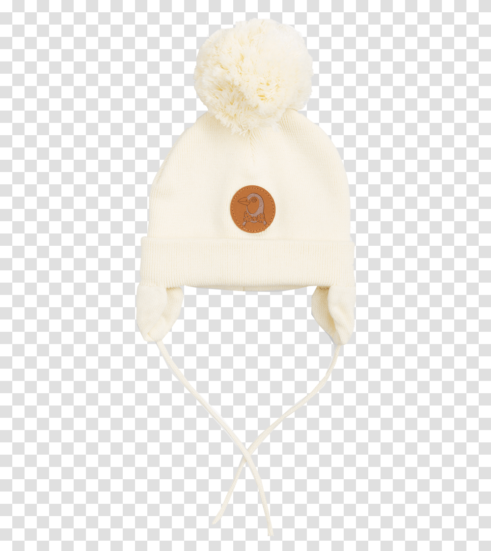 Mini Rodini Penguin Baby Hat Orange Mayonnaise Beanie, Clothing, Apparel, Bonnet, Cap Transparent Png