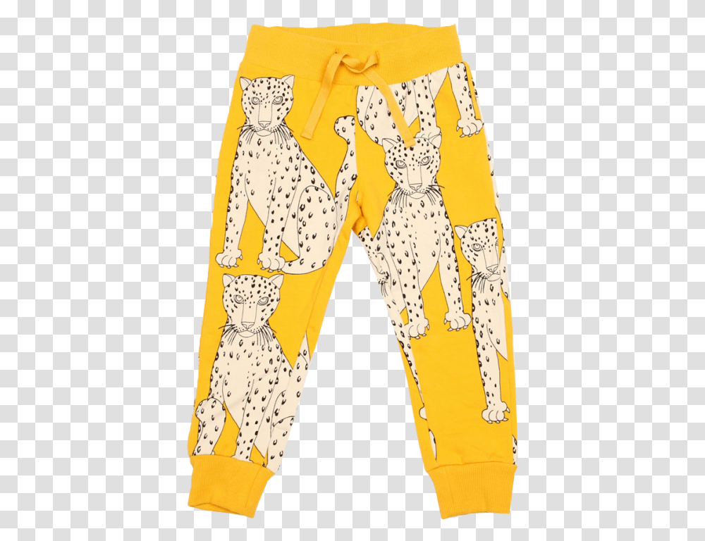 Mini Rodini Snow Leopard Sweatpants Download Board Short, Person, Costume, Footwear Transparent Png