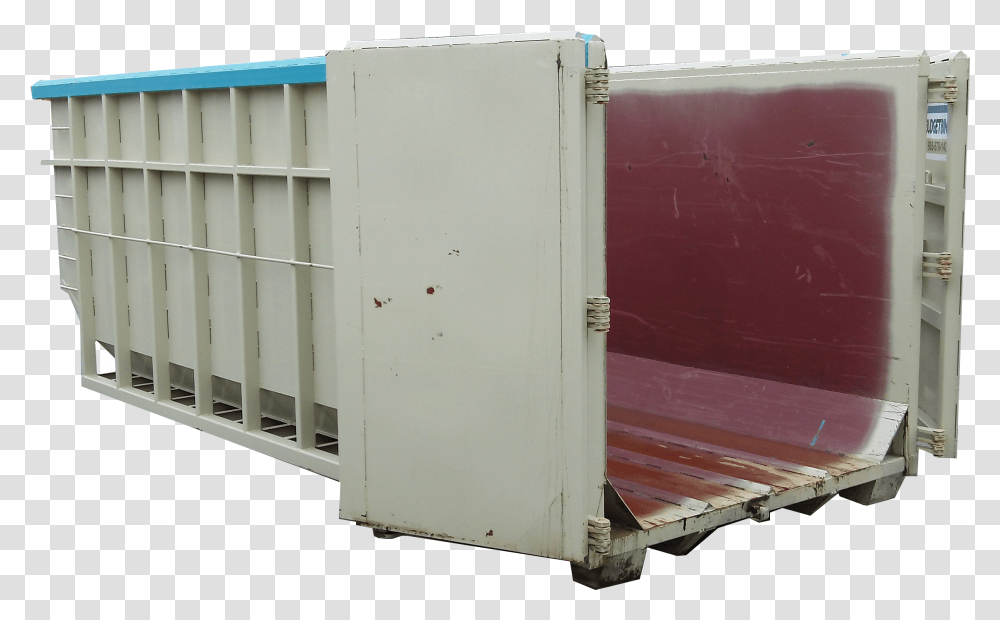 Mini Roll Off Container Plywood, Shipping Container, Crib, Furniture, Truck Transparent Png