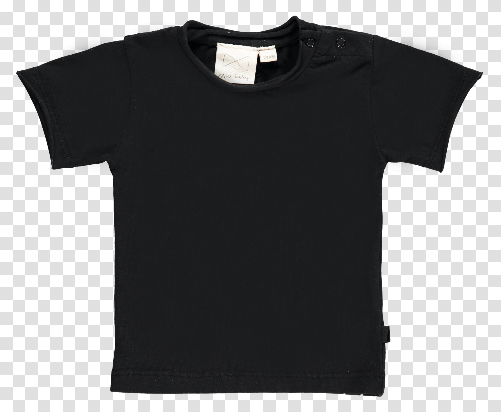 Mini Sibling Black Short Sleeve Baby T Shirt Baby Black T Shirt Transparent Png