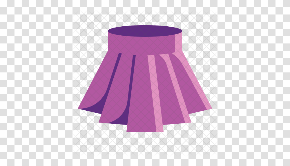 Mini Skirt Icon Of Flat Style Purple Skirt Clipart, Clothing, Apparel, Tablecloth, Lampshade Transparent Png