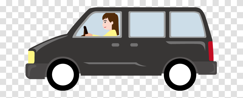 Mini Van Cliparts, Person, Vehicle, Transportation, Car Transparent Png