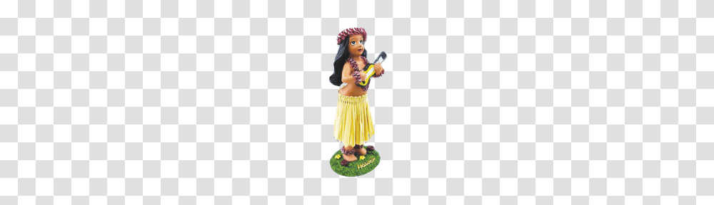 Miniature Hula Girl With Ukulele Stella Mae, Toy, Figurine, Person, Human Transparent Png