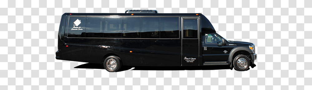 Minibus Black Update Minibus, Vehicle, Transportation, Tour Bus, Limo Transparent Png