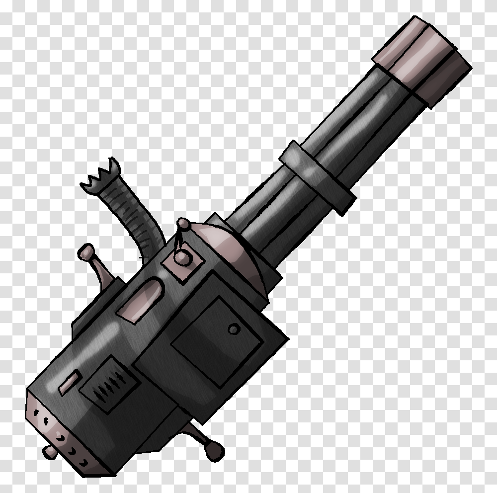 Minigun Cannon, Weapon, Weaponry, Tool, Wrench Transparent Png