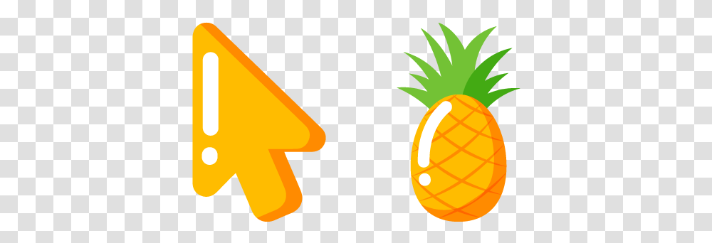 Minimal Pineapple Cursor - Custom Flower Cursor, Plant, Food, Fruit, Symbol Transparent Png