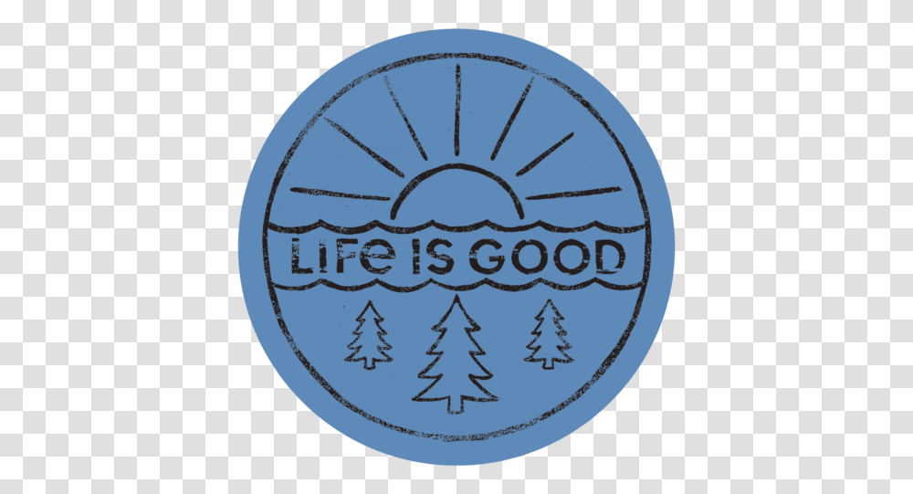 Minimal Sunrise Forest Life Is Good Lig, Logo, Label Transparent Png