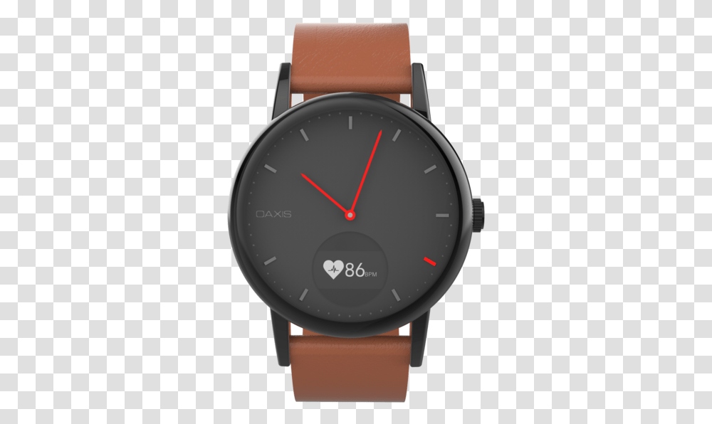Minimalist Analog Watch With Heart Rate Monitor Analog Watch, Wristwatch, Clock Tower Transparent Png